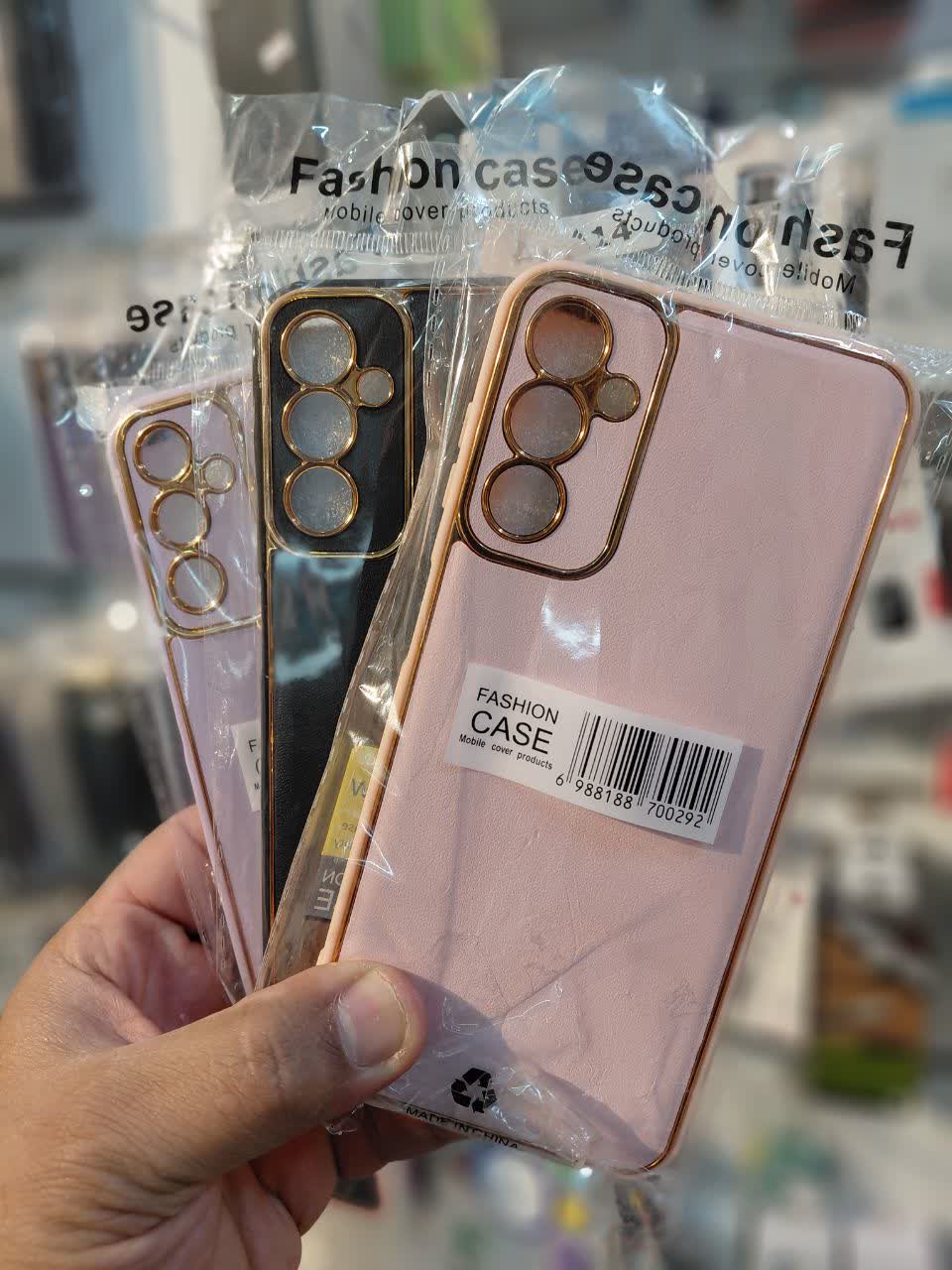 گارد چرمی  دور طلایی سامسونگ A14