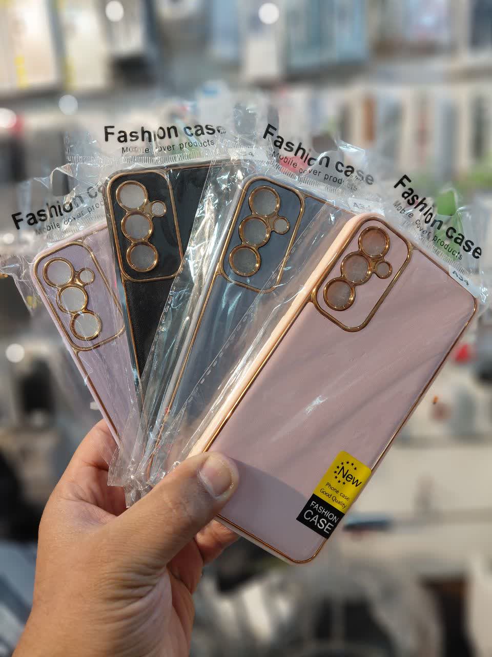 گارد چرمی  دور طلایی سامسونگ A34