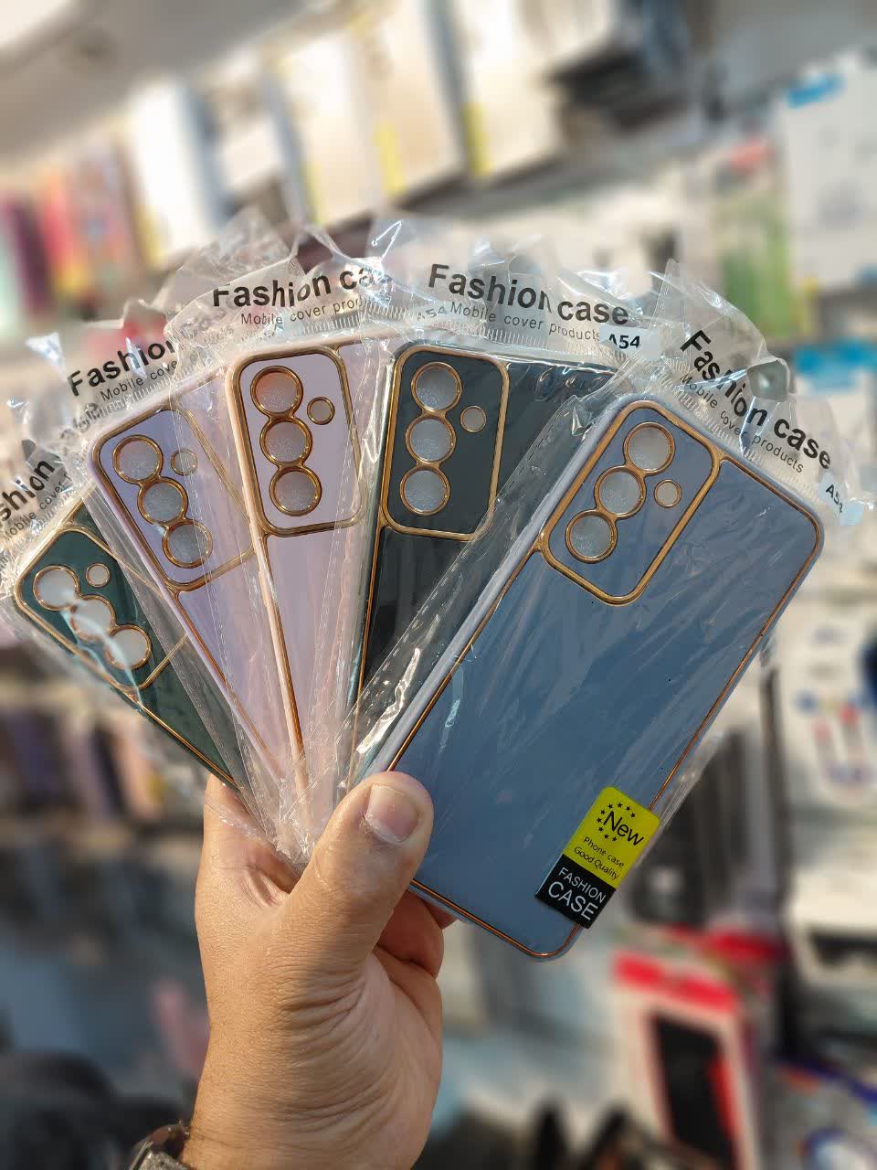 گارد چرمی  دور طلایی سامسونگ A54