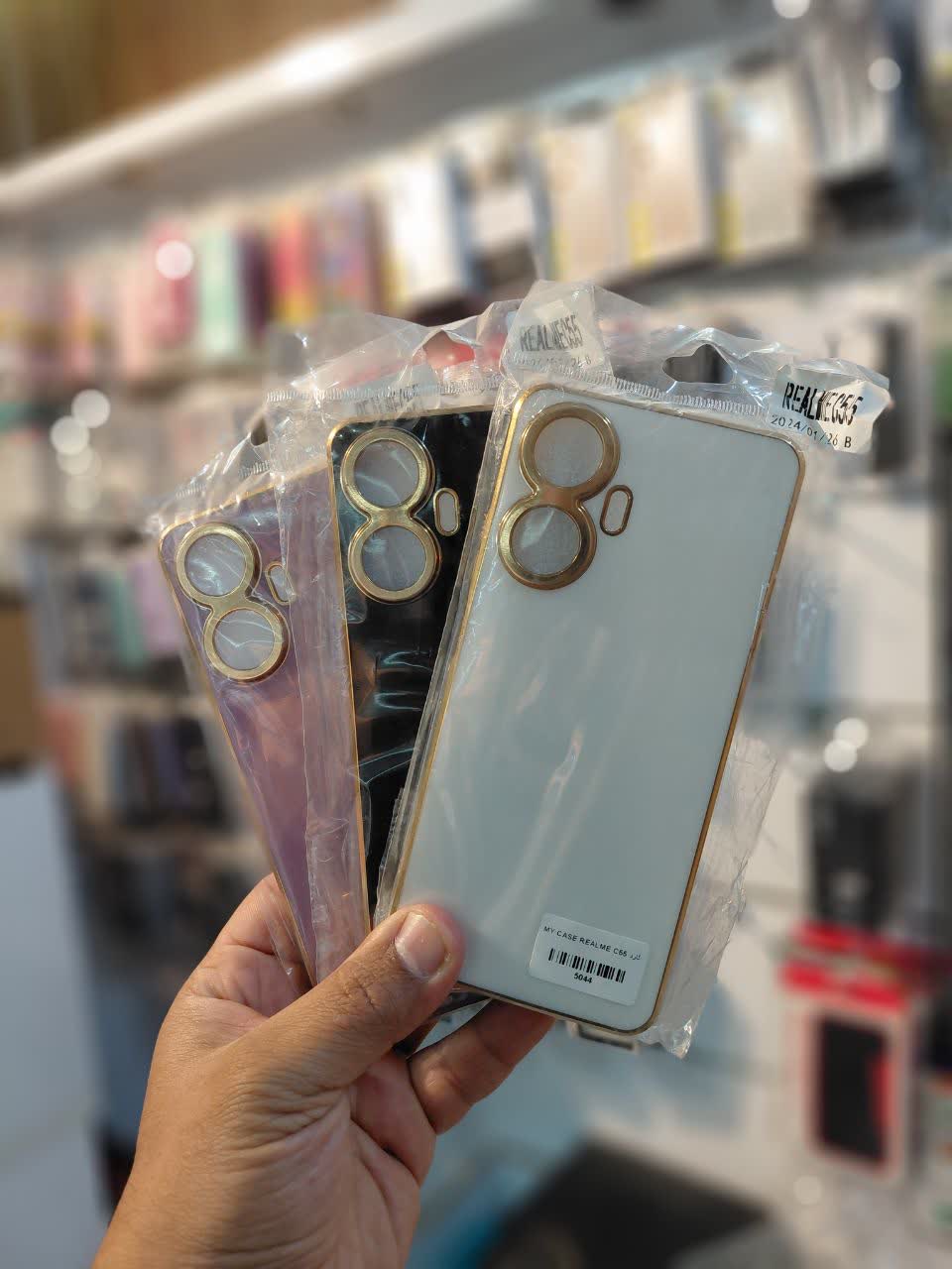 گارد چرمی دور طلای ریئلمی   REALME C55