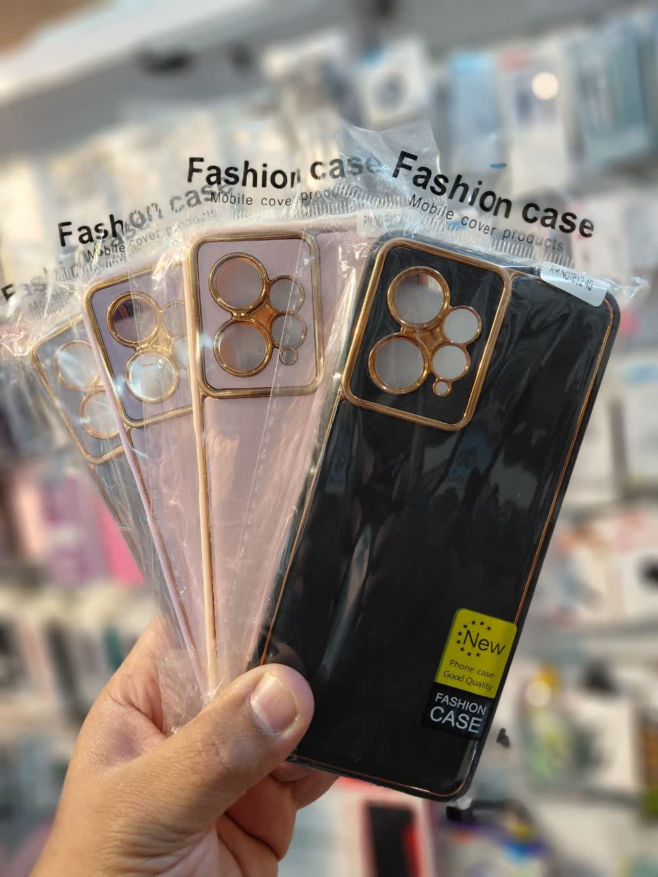 گارد چرمی دورطلایی شیائومی RM NOTE 12 4G